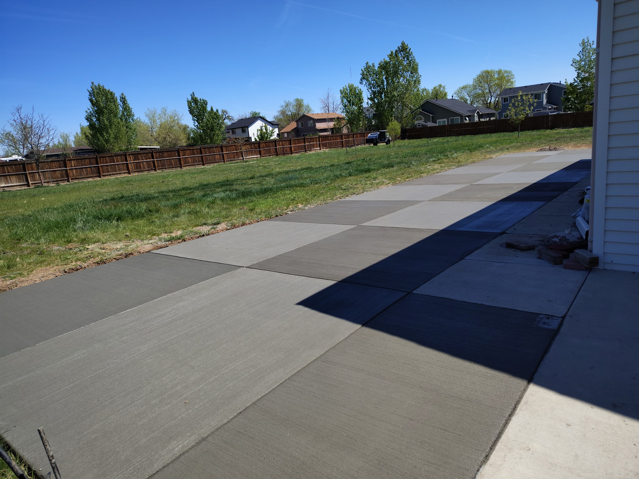 Wraparound Concrete Patio