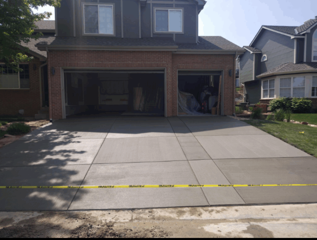 Large Concrete Driveway