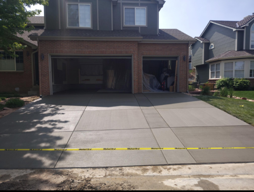 Large Concrete Driveway