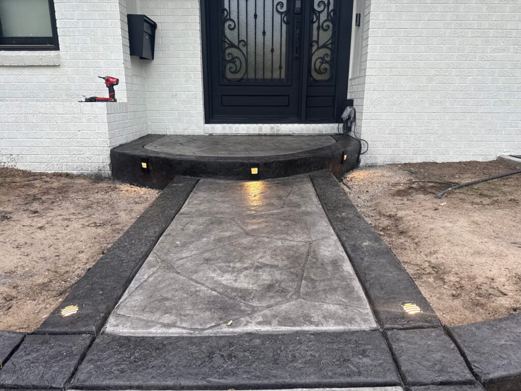 Custom Concrete Entryway